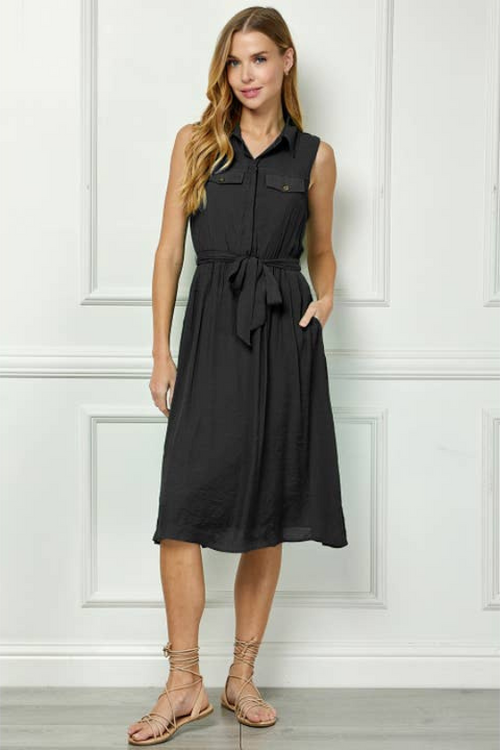 Tailored Gauze Shirt Dress