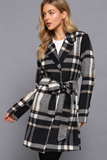 Black and White Plaid Jacket