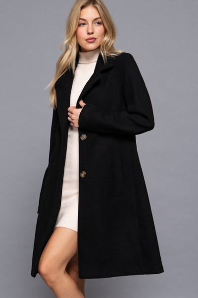 A-Line Coat Black