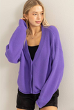 Oversized Drop Shoulder Cardigan